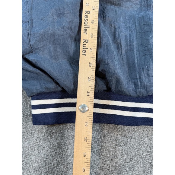 USA Baseball Jacket Mens 2XL Navy Windbreaker Pullover Made in USA Hartwell - Picture 9 of 12